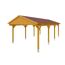 Holzcarport mit braunem Dach