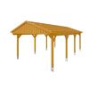 Holzcarport mit Satteldach