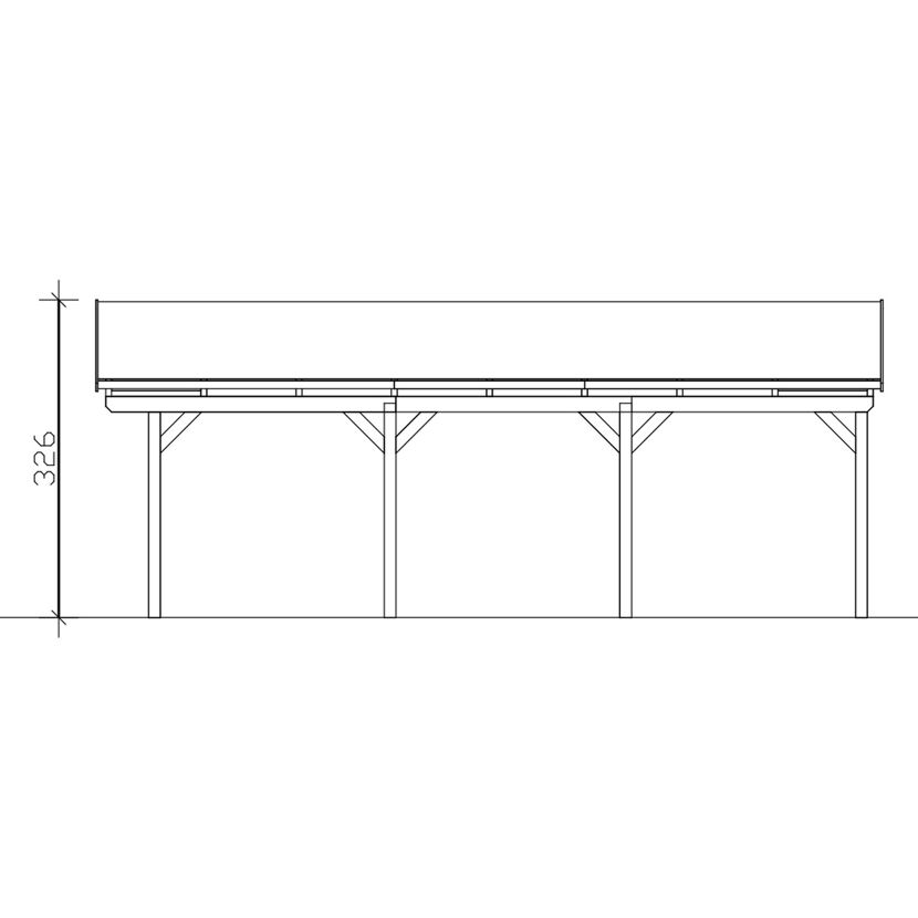 Zeichnung eines Carports