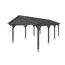 Grauer Carport Fichtelberg mit offenem Dach