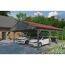 Doppelcarport mit zwei Autos