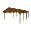 Holzcarport mit Satteldach