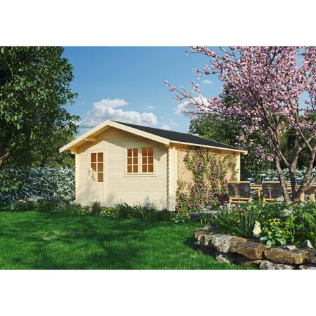 3. Bild von Gartenhaus 'Freiburg 1' Fichtenholz naturbelassen 455 x 453 x 260 cm