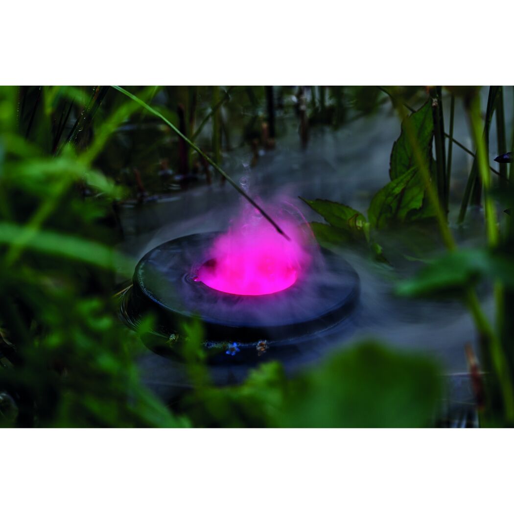 Nebelmaschine PondoFog RGB mit rosa Licht