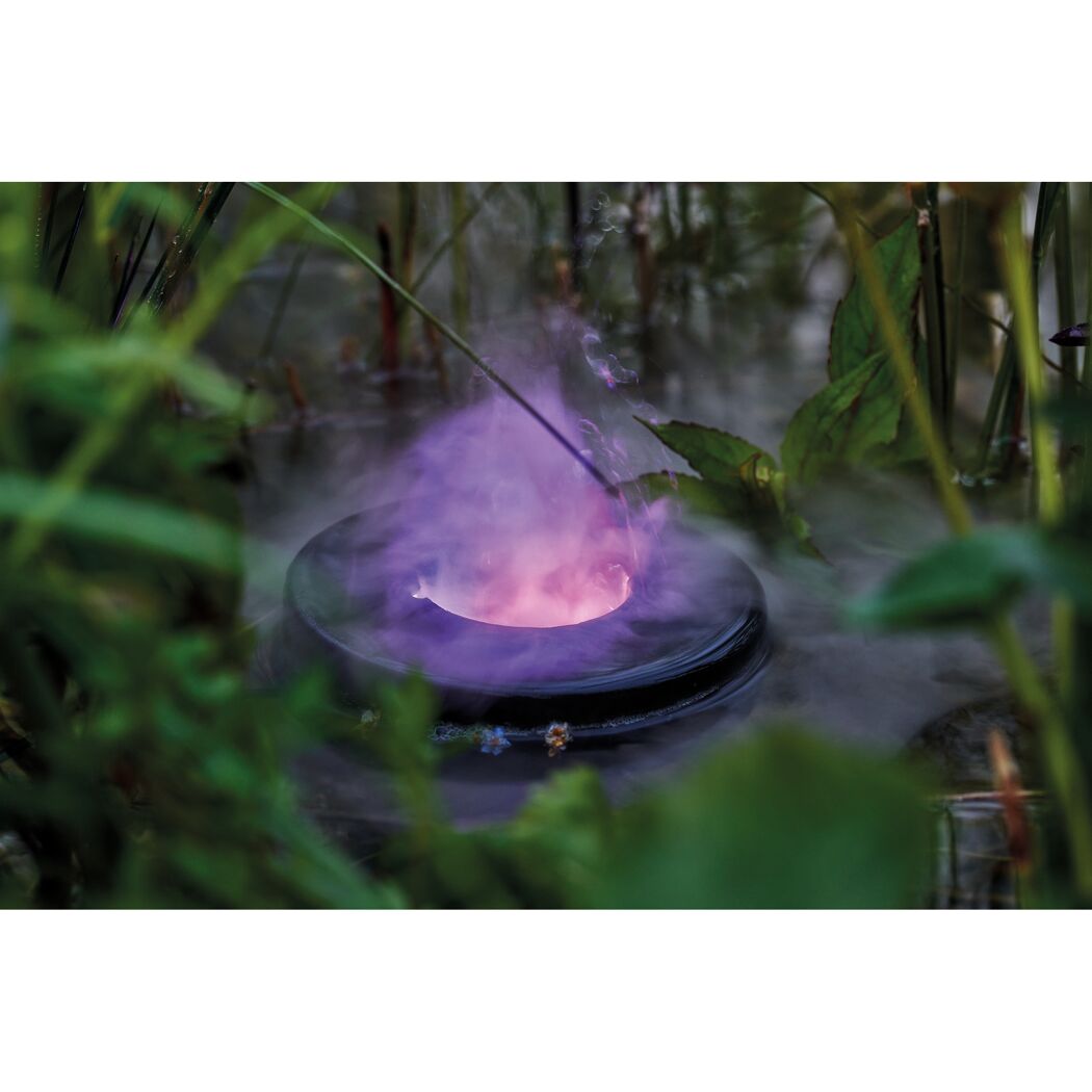 Teichvernebler PondoFog RGB mit lilafarbenem Nebel