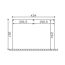 Technische Zeichnung: Duschkabine TD Garda 434 x 307 cm