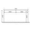 Technische Zeichnung TD Garda 541x257cm weiss