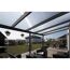 Terrasse mit Überdachung und Gartenmöbeln