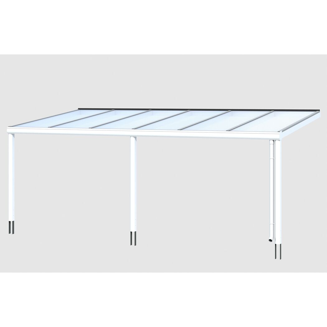 Terrassenüberdachung Garda 648 x 357 cm weiß