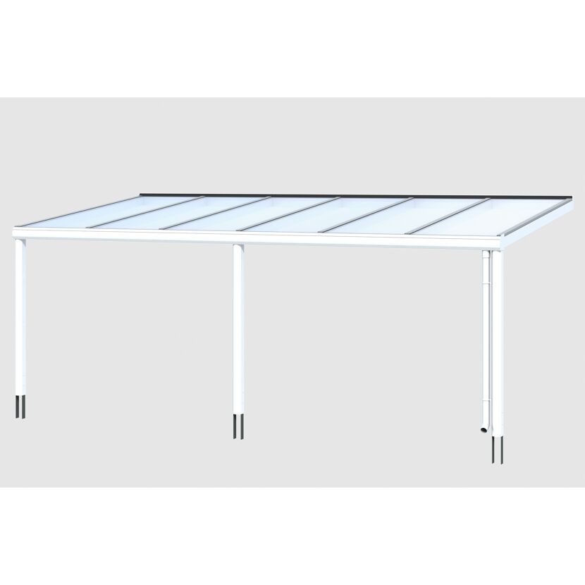 Terrassenüberdachung Garda 648 x 357 cm weiß