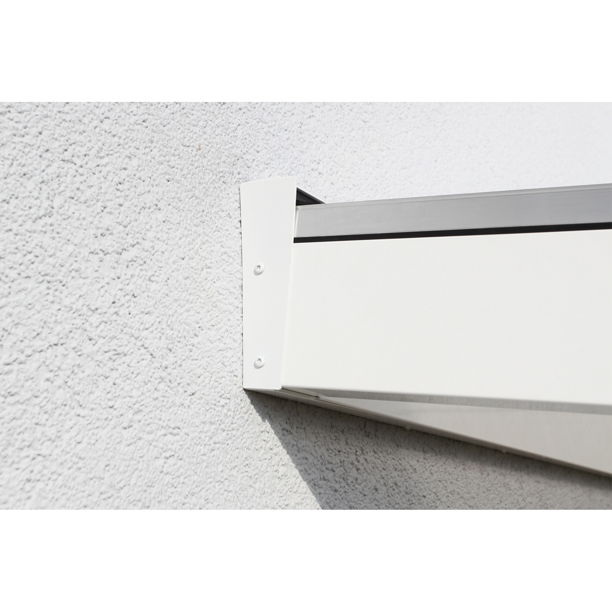 Terrassenüberdachung 'Genua' 434 x 257 cm Aluminium Doppelstegplatten weiß + product picture