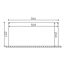 Technische Zeichnung TD Genua 541x257cm weiss
