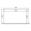 Technische Zeichnung TD Genua 541x307cm weiss