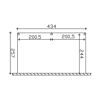 Technische Zeichnung TD Monza 434x257cm weiss