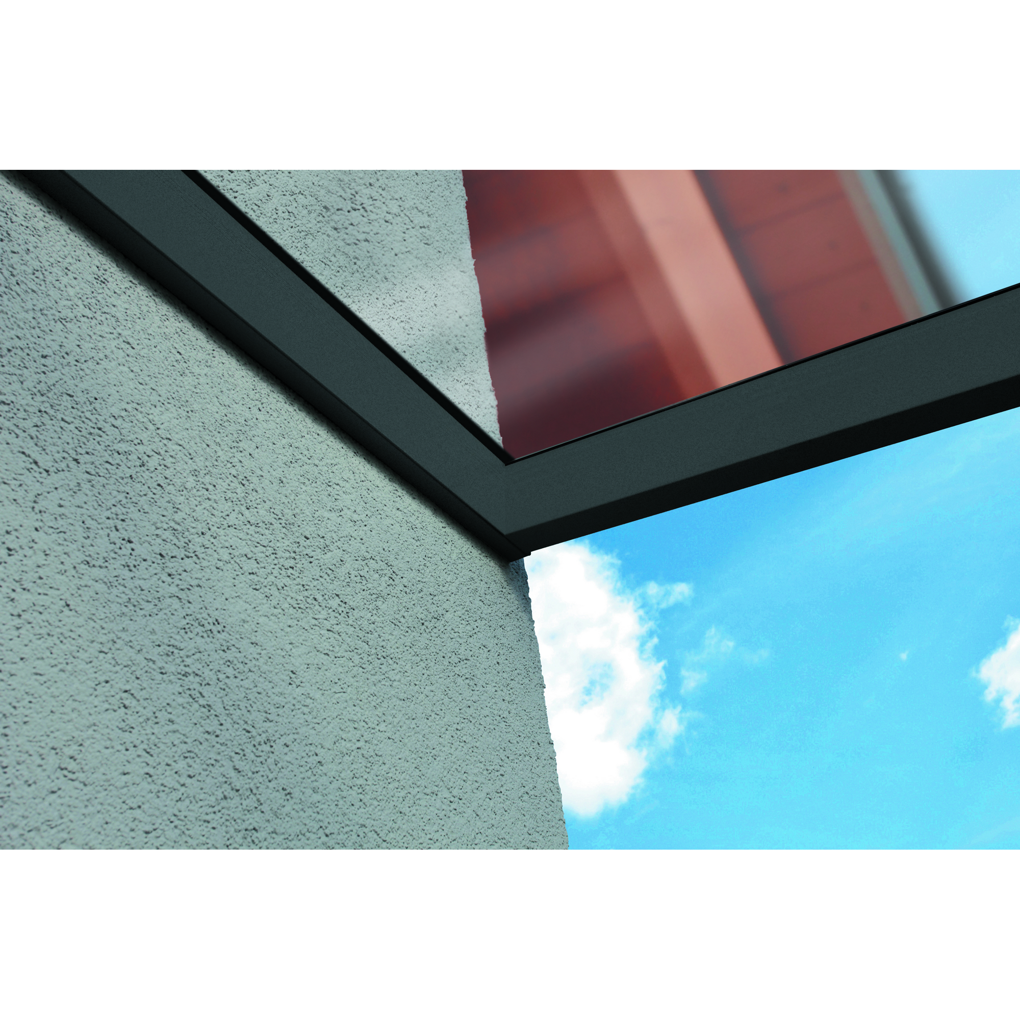 Terrassenüberdachung 'Monza' 434 x 257 cm Aluminium Verbundsicherheitsglas anthrazit + product picture