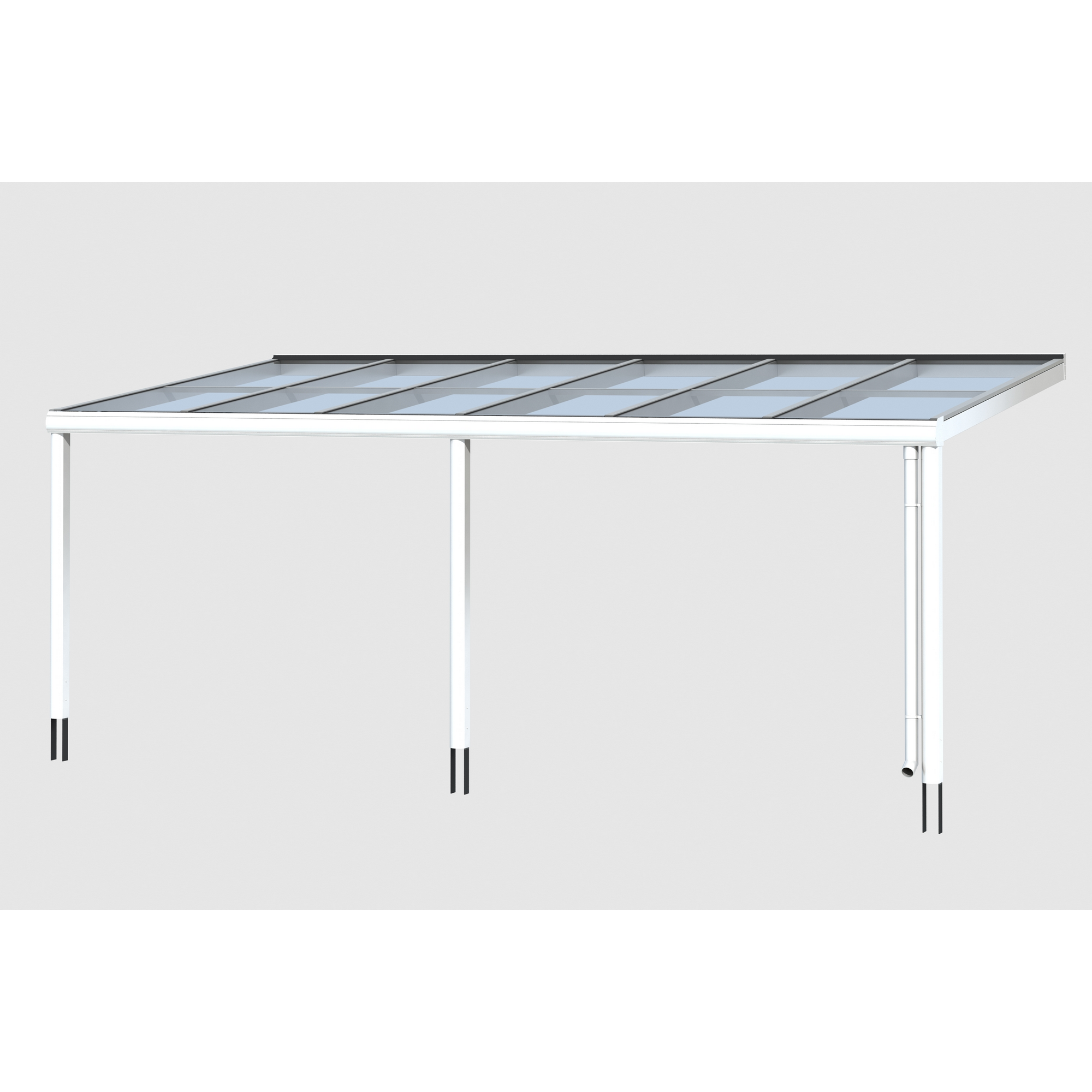 Terrassenüberdachung 'Monza' Aluminium weiß 648 x 257 cm + product picture