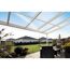 Terrasse mit Glasdach im Garten