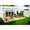 Terrasse mit Terrassenüberdachung und Grill