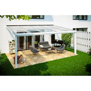 Terrassenüberdachung 'Modena' Aluminium weiß 541 x 257 cm