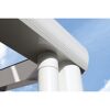 Weiße Terrassenüberdachung TD Modena