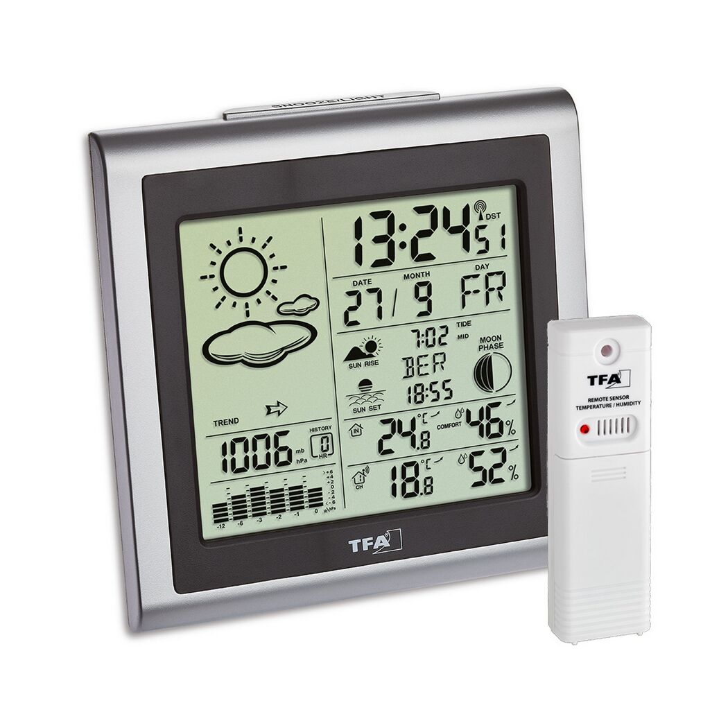 Digitale Wetterstation mit Außensensor