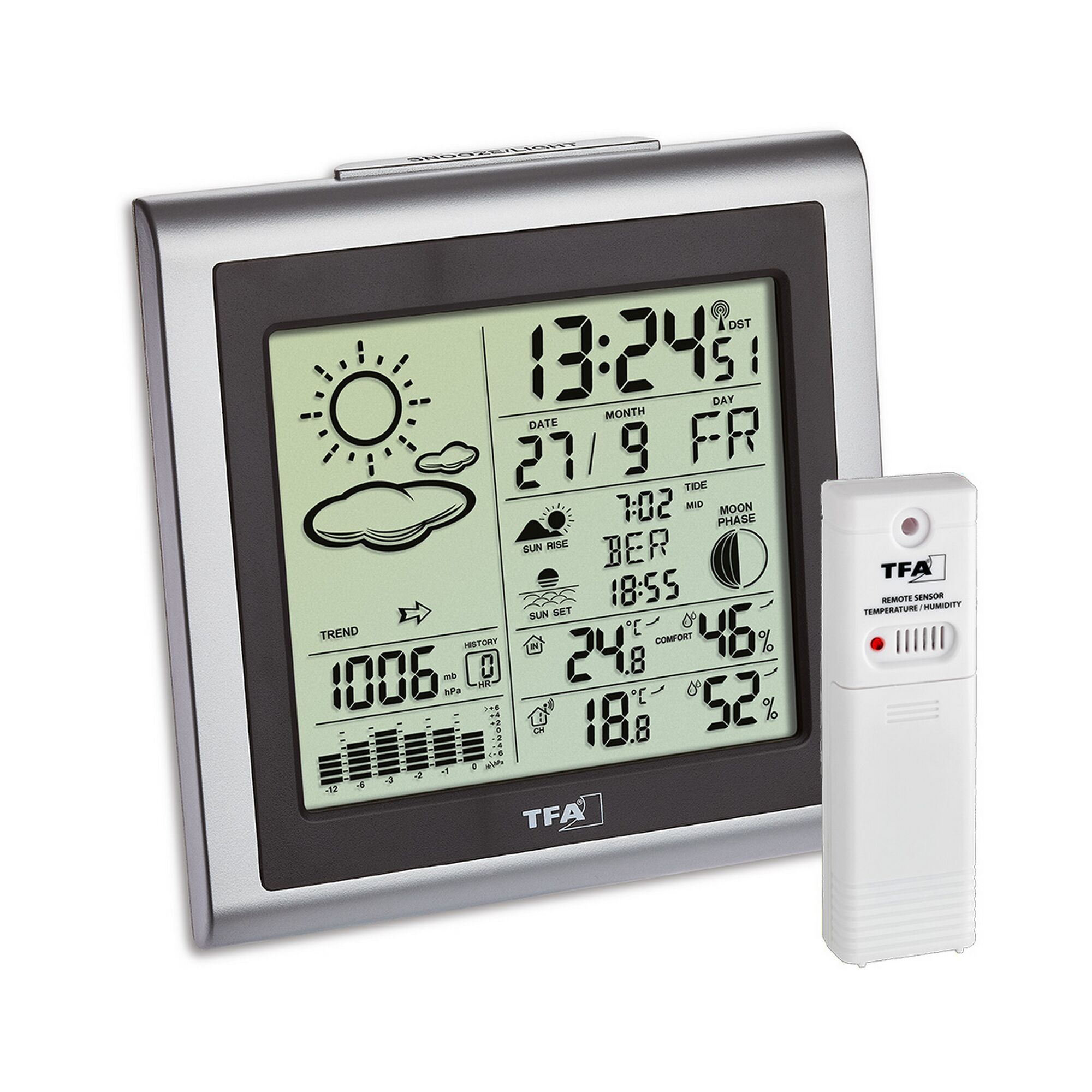 Digitale Wetterstation mit Außensensor
