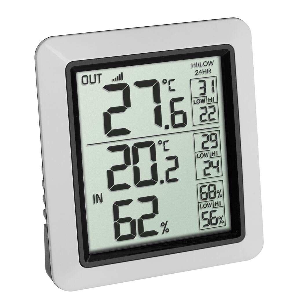 Digitales Thermometer mit Temperatur- und Feuchtigkeitsanzeige