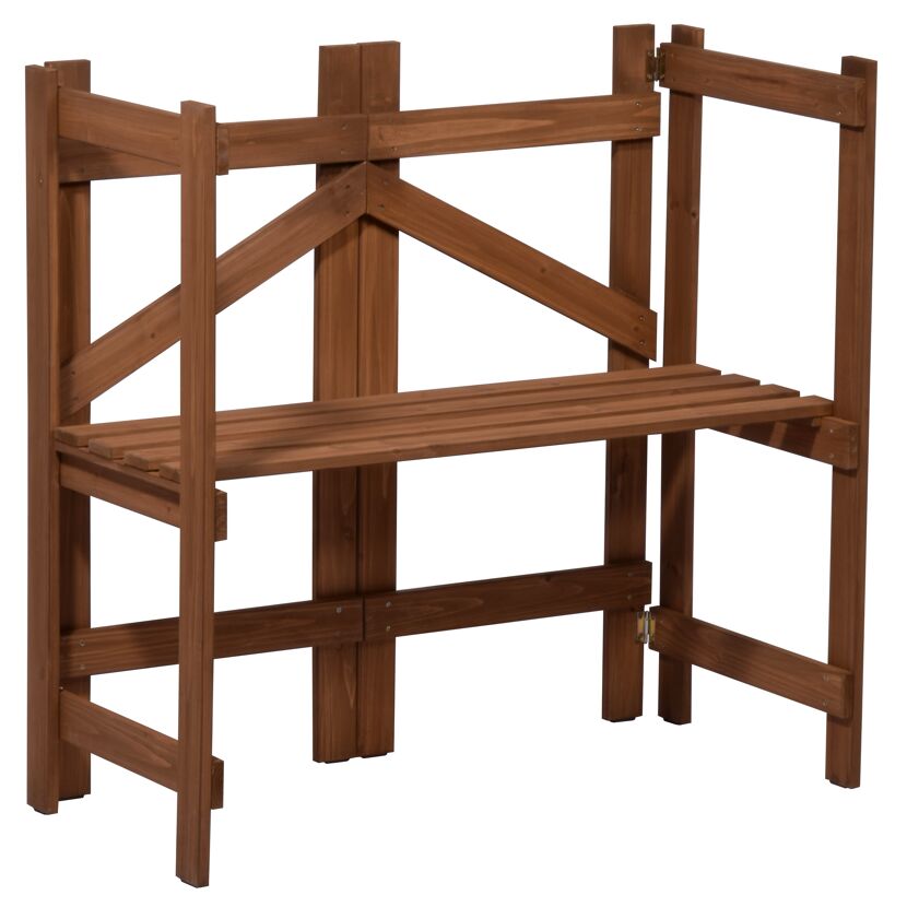 Klappbarer Pflanztisch aus Holz