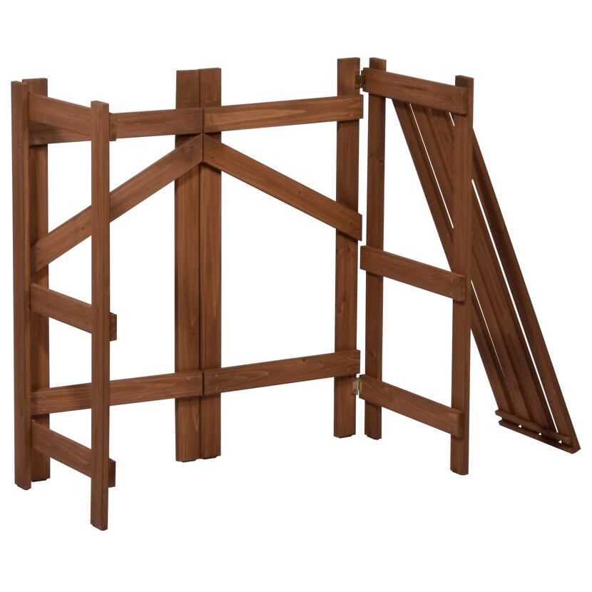 Klappbarer Pflanztisch aus Holz