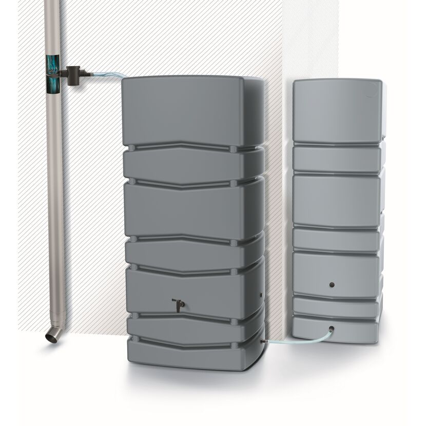 Wandtank 'Aqua Tower' grau 350 l