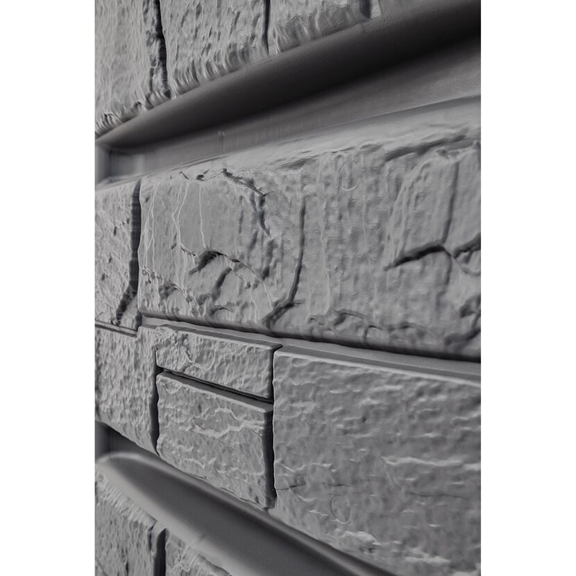 Graue Steinwand des Wandtanks Tower Stone