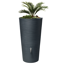 Regentonne 'Natura' graphite grey 210 l  mit Hahn bepflanzbar