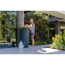 Regentonne 'Natura' graphite grey 210 l  mit Hahn bepflanzbar