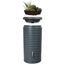 Regentonne 'Nordic' graphitfarben 300 l bepflanzbar