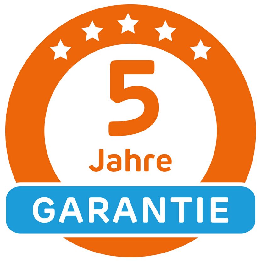 5 Jahre Garantie