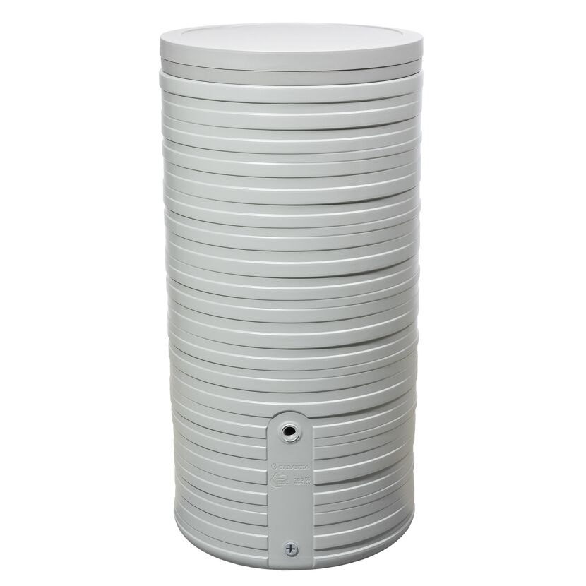 Grauer Regenwassertank Nordic 300 L