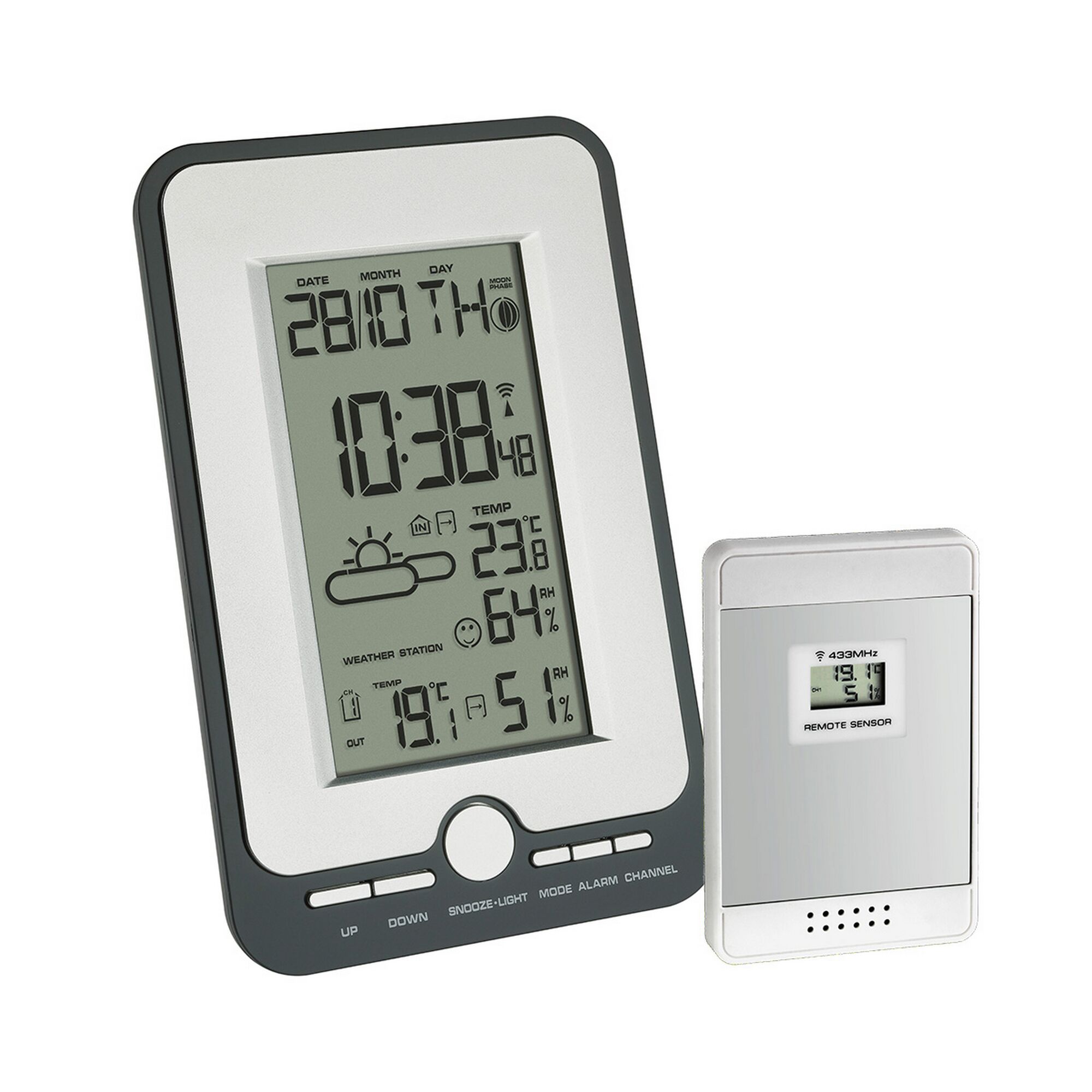 Digitale Wetterstation mit Außensensor