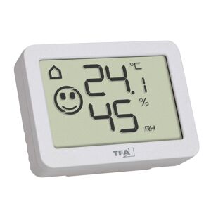 Digitales Mini Thermo-Hygrometer Kunststoff weiß 5,5 x 1,5 x 4 cm