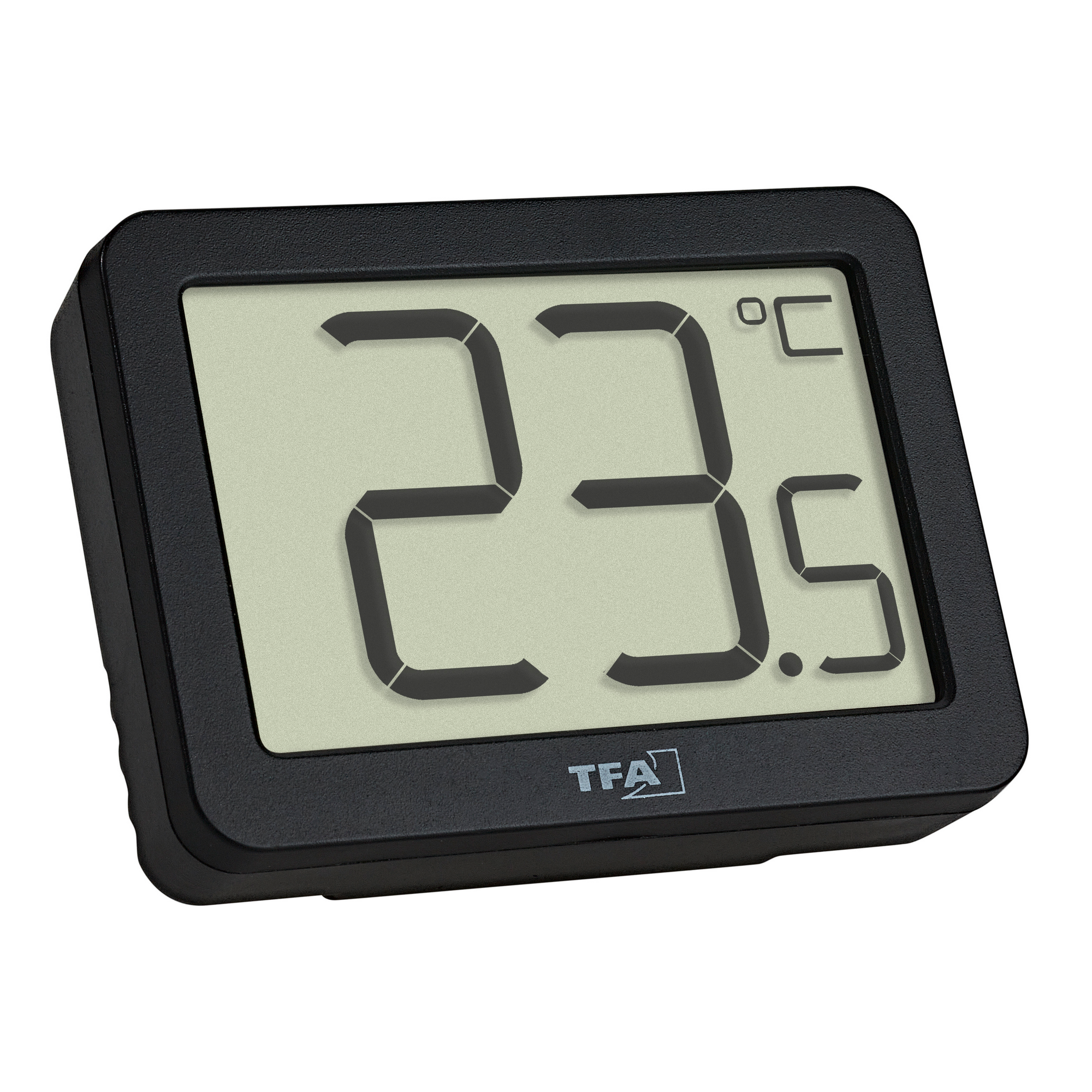 Digitales Mini-Thermometer Kunststoff schwarz 5,5 x 1,5 x 4 cm + product picture