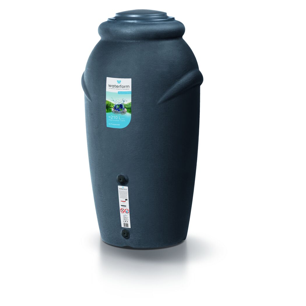 Graue Regentonne Waterform Aquacan Baby 210 Liter