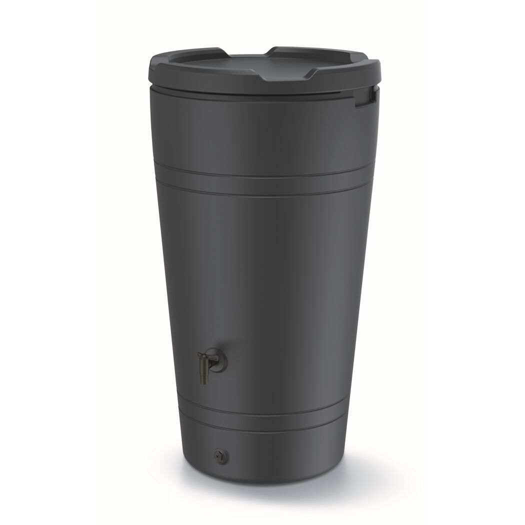 Regentonne 'Tube' anthrazit 230 l mit Hahn