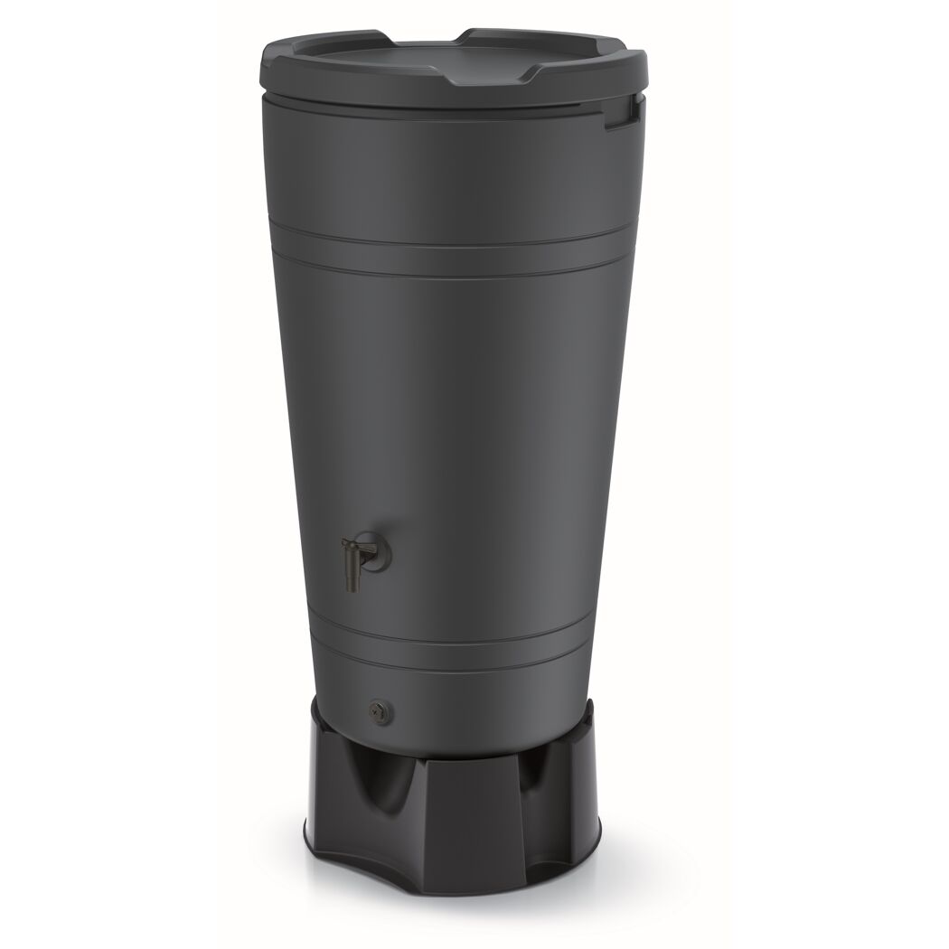 Regentonne 'Tube' anthrazit 230 l mit Hahn