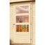 Gartenhaus 'Coburg' naturbelassen mit Anbaudach 467 x 238 x 210 cm