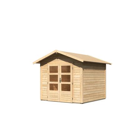 3. Bild von Gartenhaus 'Berge 1' naturbelassen mit Dachpappe, Boden 270 x 274 x 230 cm