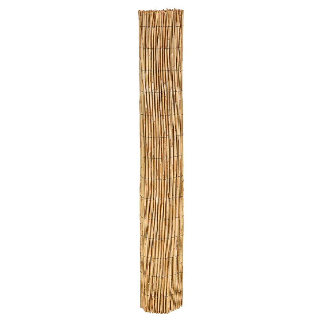 Gerollte Schilfrohrmatte