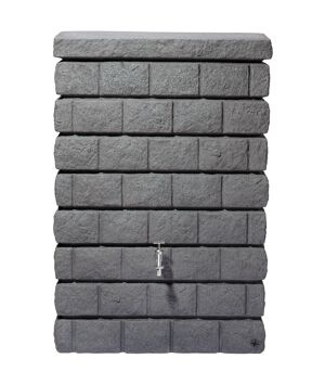 Wandtank 'Rocky' granitfarben dunkel 300 l