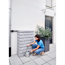 Regentonne 'Rocky' hellgrau hell 300 l mit Hahn