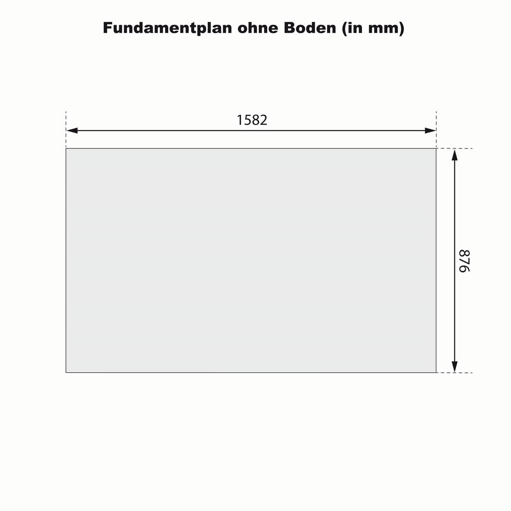 Mülltonnenbox '2' natur 158,2 x 143 x 87,6 cm