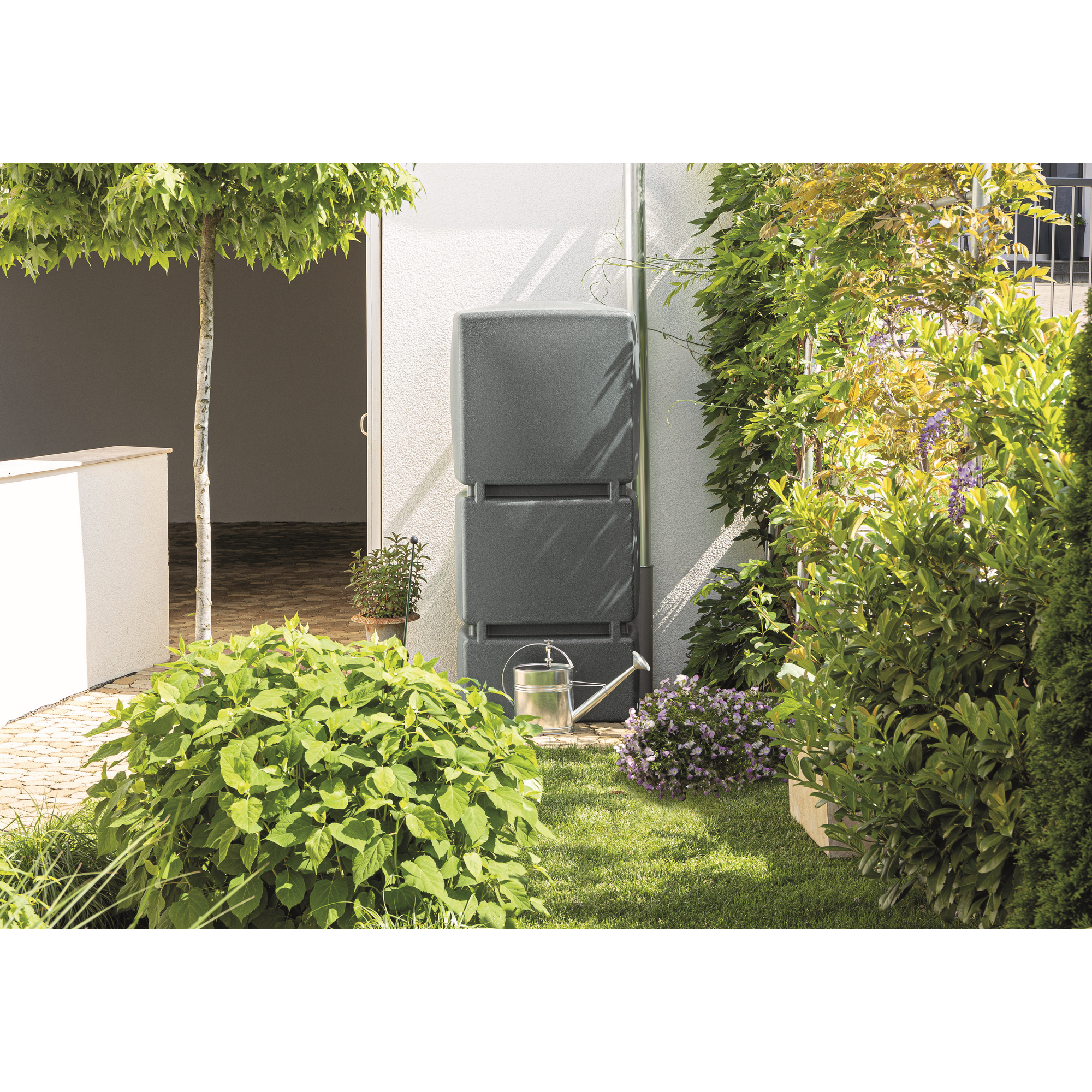 Regentonne 'Jumbo' granitfarben 800 l
