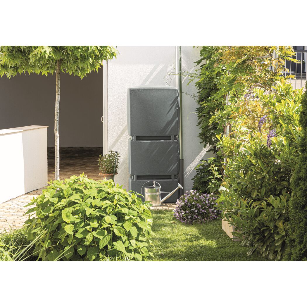 Regentonne 'Jumbo' granitfarben 800 l